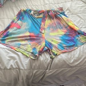 Multi Colored pajama shorts